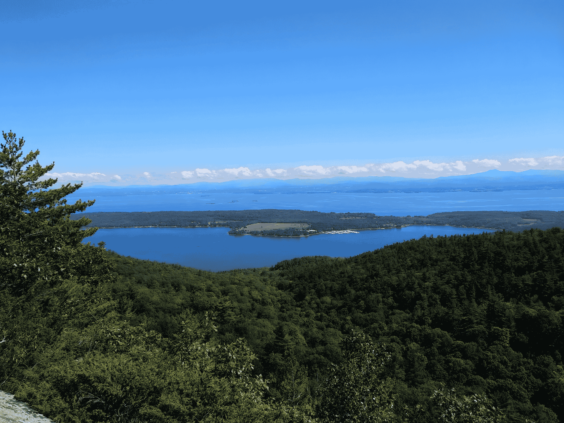 Lake Champlain View from Rattlesnake Mountain, Willsboro, New York